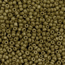 Seed beads 11/0 (2mm) Olive green